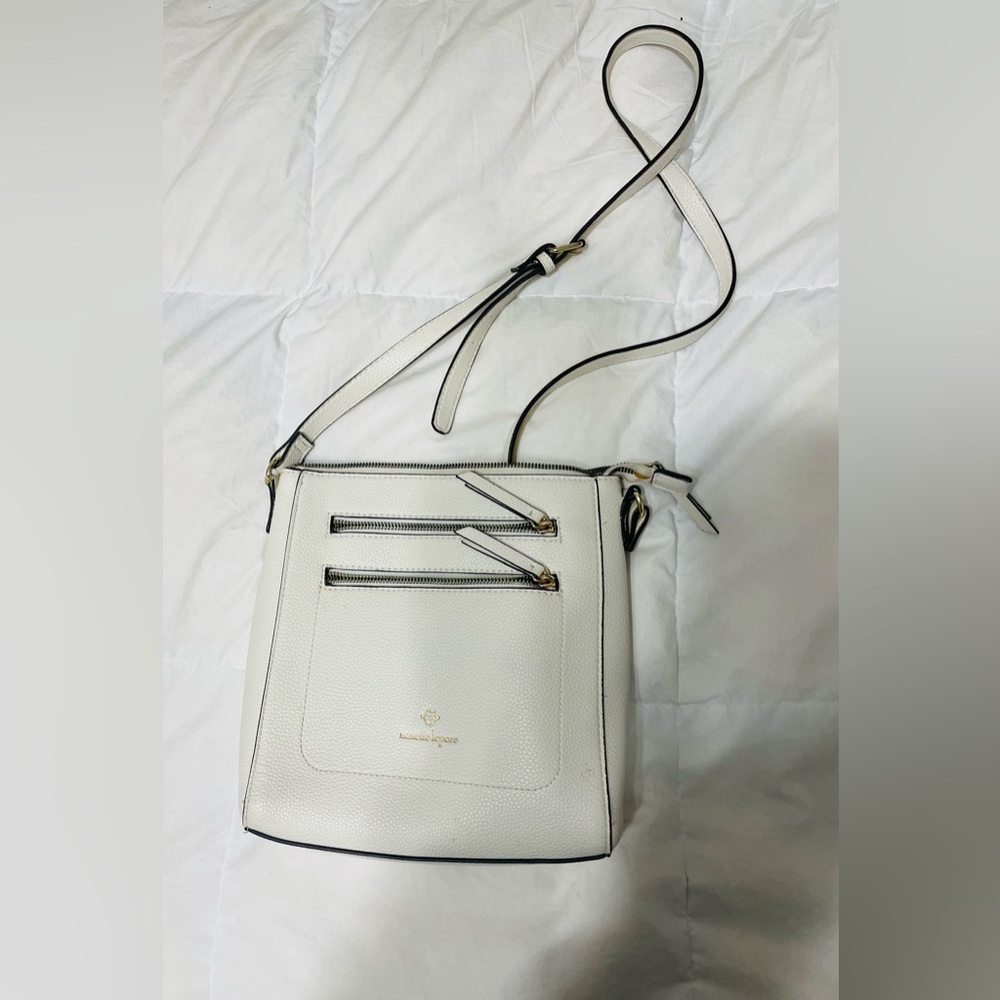 Leather Cream Crossbody Bag purse